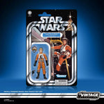 Star Wars The Vintage Collection Luke Skywalker action figure as X-wing pilot with detailed costume and accessories.