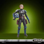 Bo-Katan Kryze action figure from STAR WARS The Vintage Collection, detailed figure with armor and weaponry.