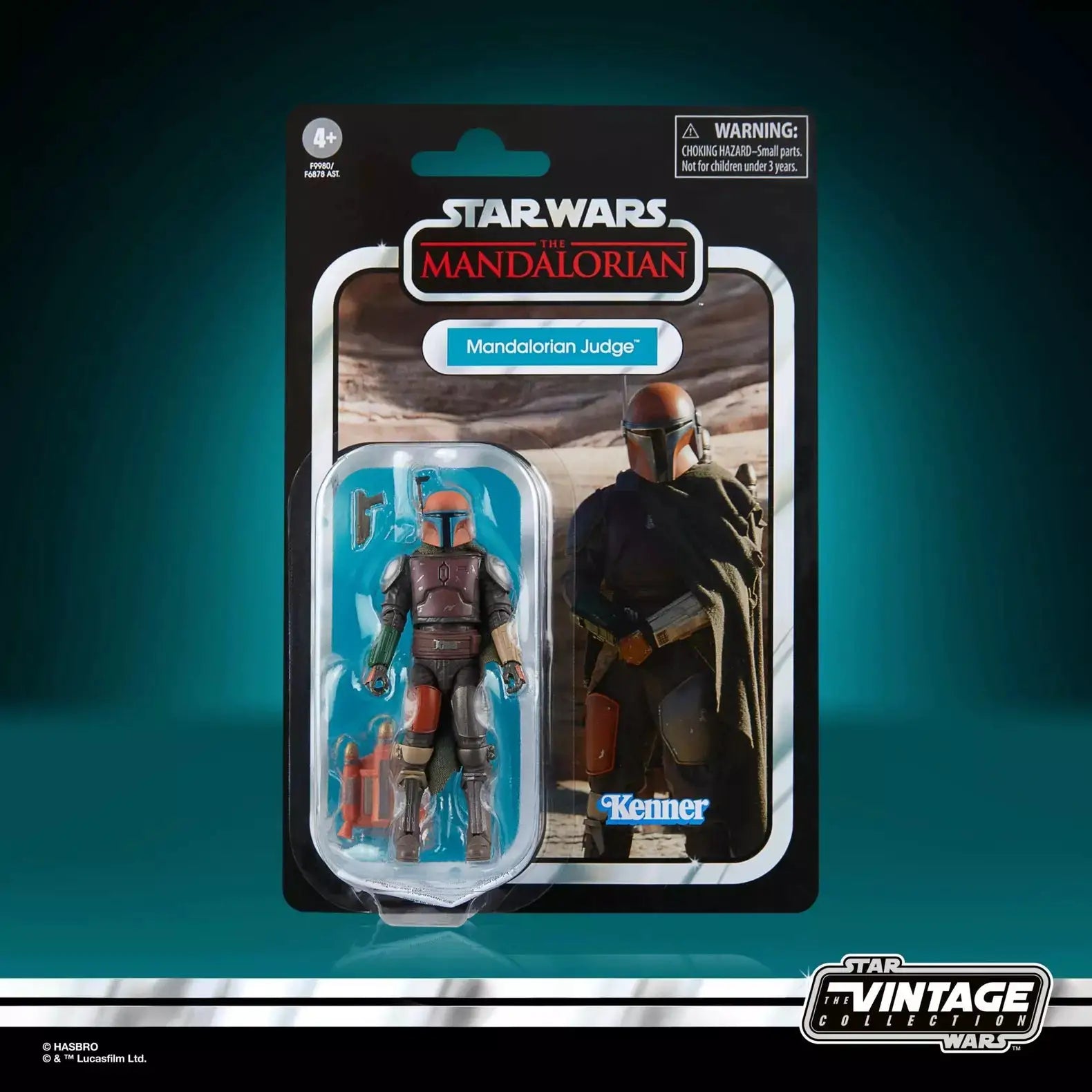 Star Wars The Vintage Collection Mandalorian Judge action figure, detailed figure from the Star Wars series with armor and weapon accessories.
