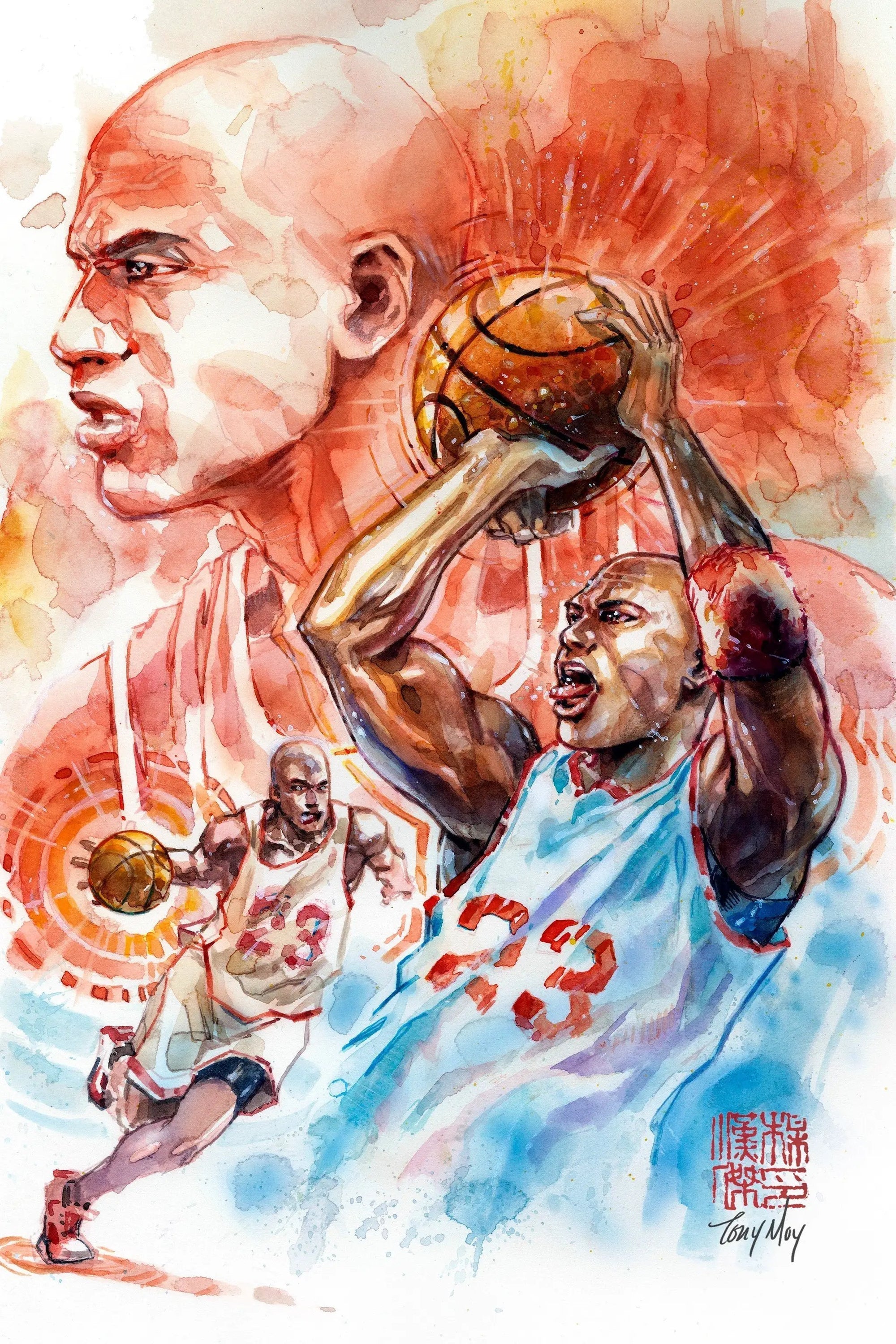 [METAL] FAME MICHAEL JORDAN UNKNOWN COMICS TONY MOY EXCLUSIVE VIRGIN VAR ONLY 23 MADE by Unknown Comic Books