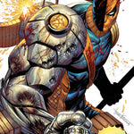 [FOIL]ABSOLUTE BATMAN #21 TYLER KIRKHAM EXCLUSIVE BATTLE DAMAGED DEATHSTROKE VIRGIN VAR (06/17/2026)