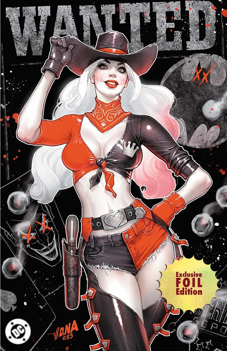 [FOIL] Harley Quinn #47 David Nakayama Exclusive Var PREMIUM HOWDY [BLACK] (02/19/2025) by Unknown Comic Books