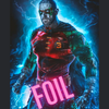 Foil comic book featuring Eminem titled "Infinity Blue Virgin" from Jams Fortress Comics, showcasing vibrant cover art.
