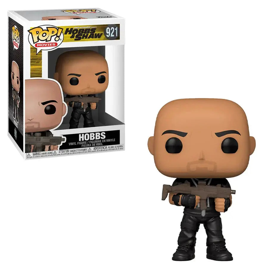 Pop! Movies Hobbs & Shaw Hobbs figure, stylized collectible from THE MIGHTY HOBBY SHOP, featuring detailed design and vibrant colors.