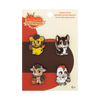 VILLAINOUS VALENTINES 4-PACK PIN SET by THE MIGHTY HOBBY SHOP