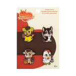 VILLAINOUS VALENTINES 4-PACK PIN SET by THE MIGHTY HOBBY SHOP