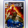 Comic book cover featuring the Fantastic Four with CGC grading label on top
