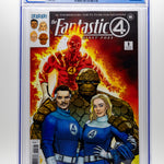 Comic book cover featuring the Fantastic Four with CGC grading label on top