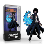 FiGPiN Classic enamel pin featuring Dabi from My Hero Academia, with detailed design and bold colors, on a display background.