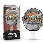 FiGPiN Classic enamel pin featuring The Mandalorian's The Child, collectible Star Wars character in detailed design.