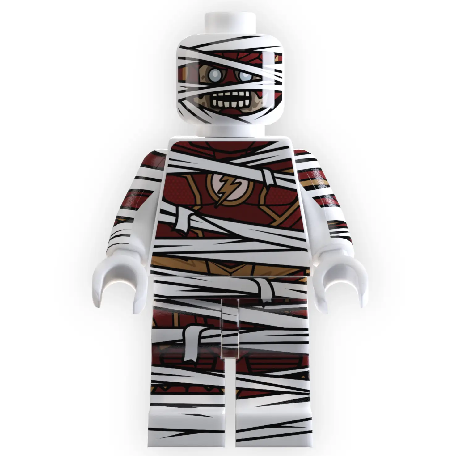 RED SPEEDSTER as Mummy Minifig by B3 Customs