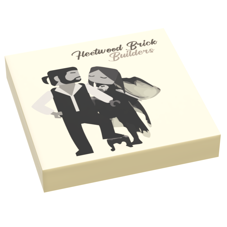 Fleetwood Brick, Builder - B3 Customs® Music Album Cover (2x2 Tile) by B3 Customs
