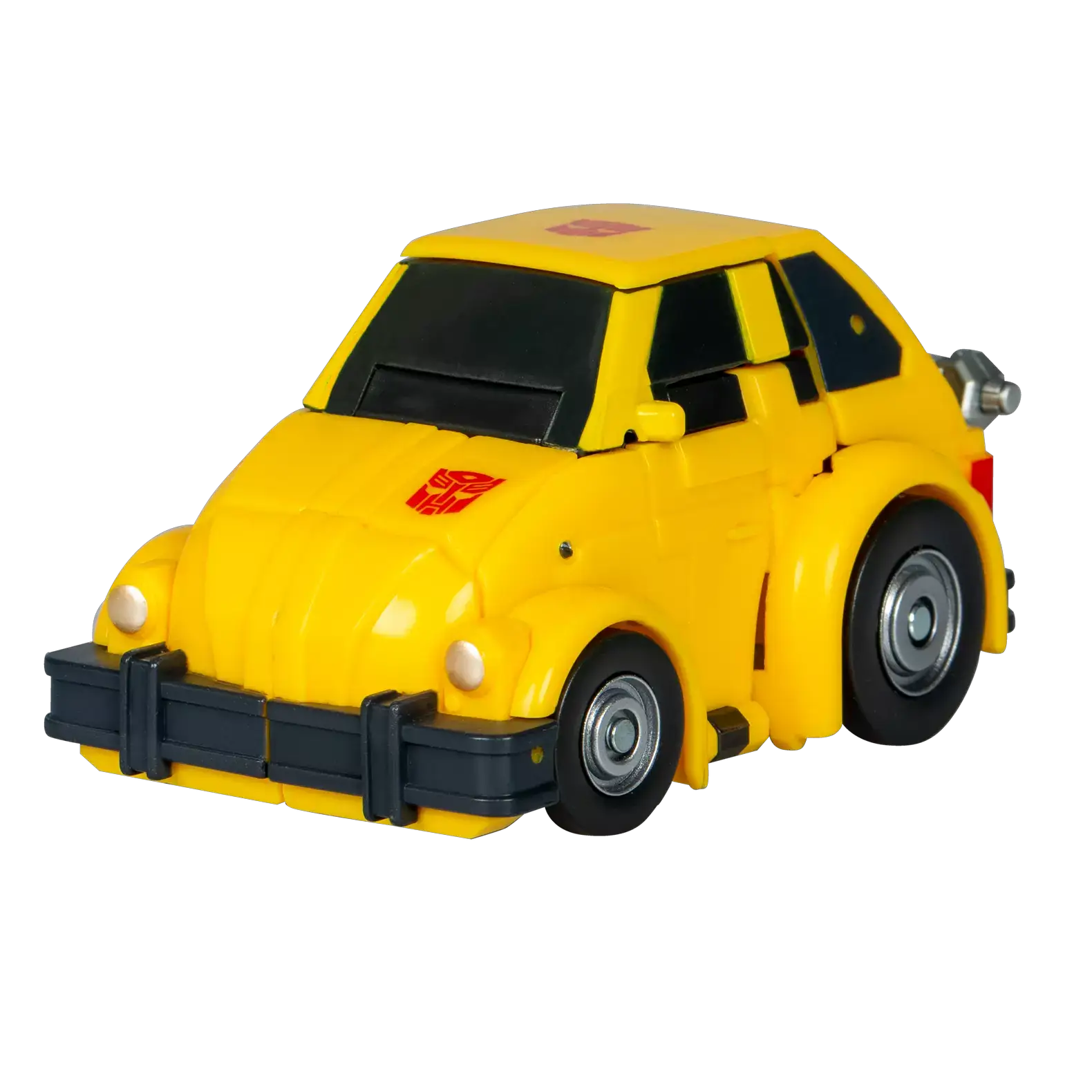 Transformers Studio Series Deluxe Bumblebee action figure from The Movie, detailed robot with vibrant yellow and black accents.