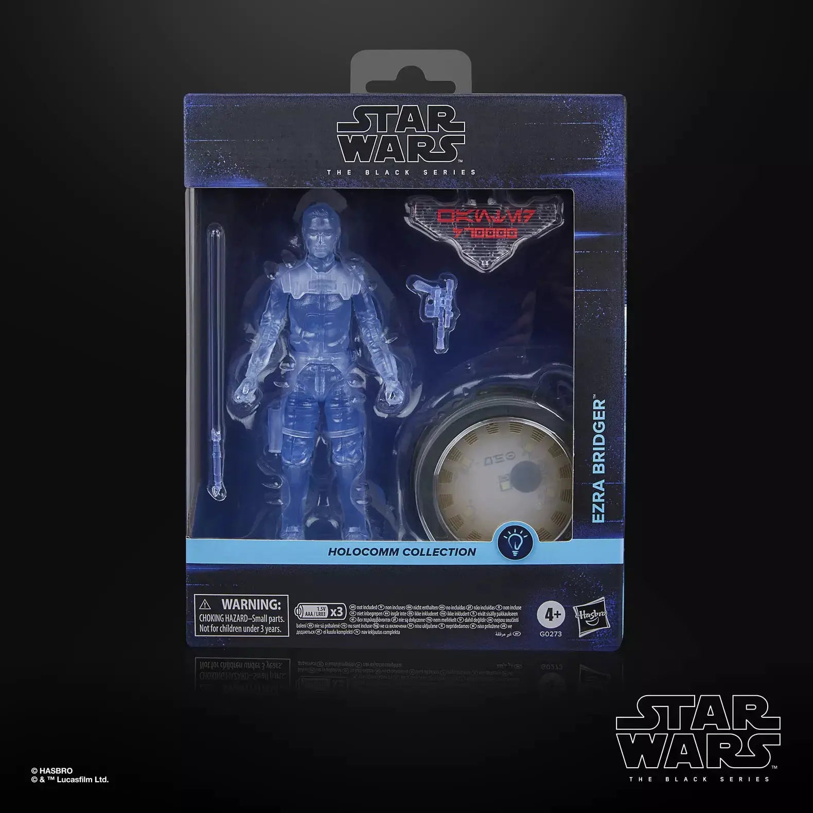 Star Wars The Black Series Ezra Bridger action figure from THE MIGHTY HOBBY SHOP, detailed pose with costume and accessories.
