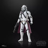 Star Wars The Black Series Clone Commander Bacara action figure with detailed armor and weaponry, posed against a neutral background.