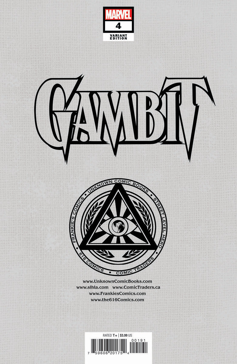 Gambit #4 Unknown Comics Tony Daniel Exclusive Var (10/12/2022) by Unknown Comic Books
