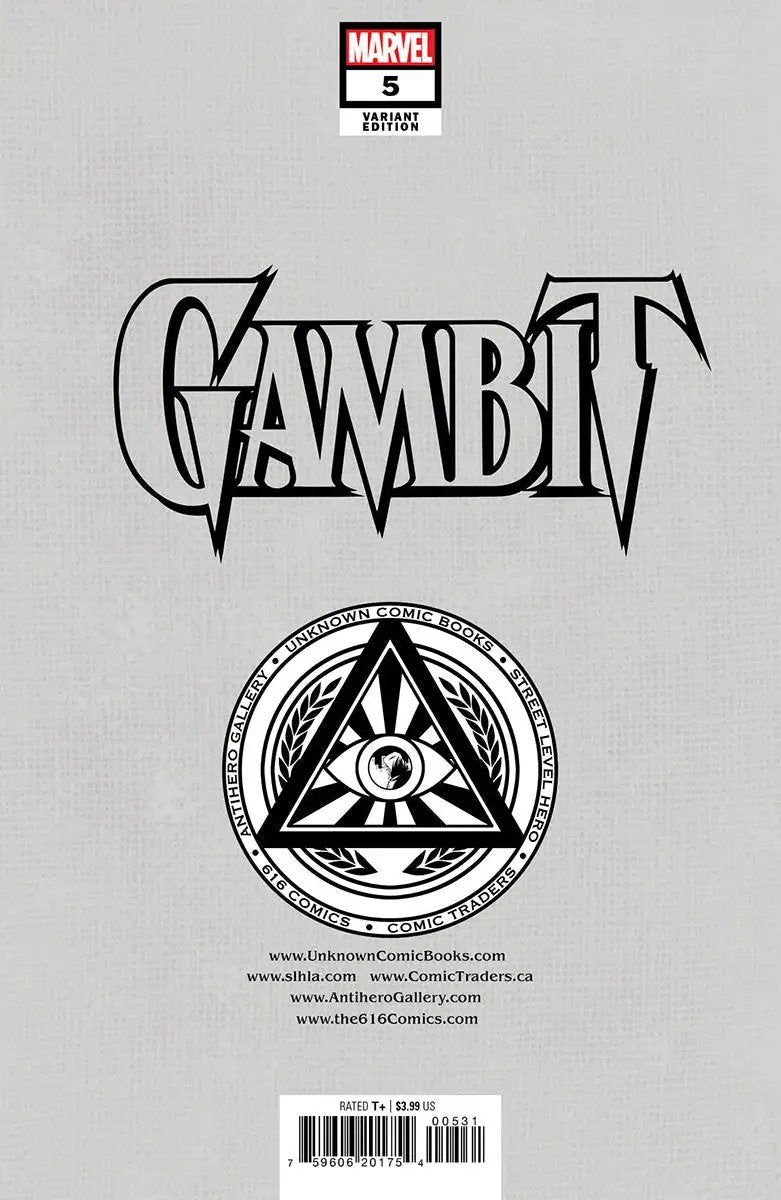 Gambit #5 Unknown Comics Ivan Tao Exclusive Var (11/16/2022) by Unknown Comic Books