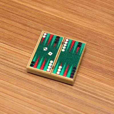 Backgammon - Custom Printed 2x2 Tile by B3 Customs