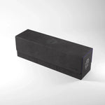 Gamegenic THE ACADEMIC 266+ XL storage case in black and purple for tabletop gaming accessories and cards.