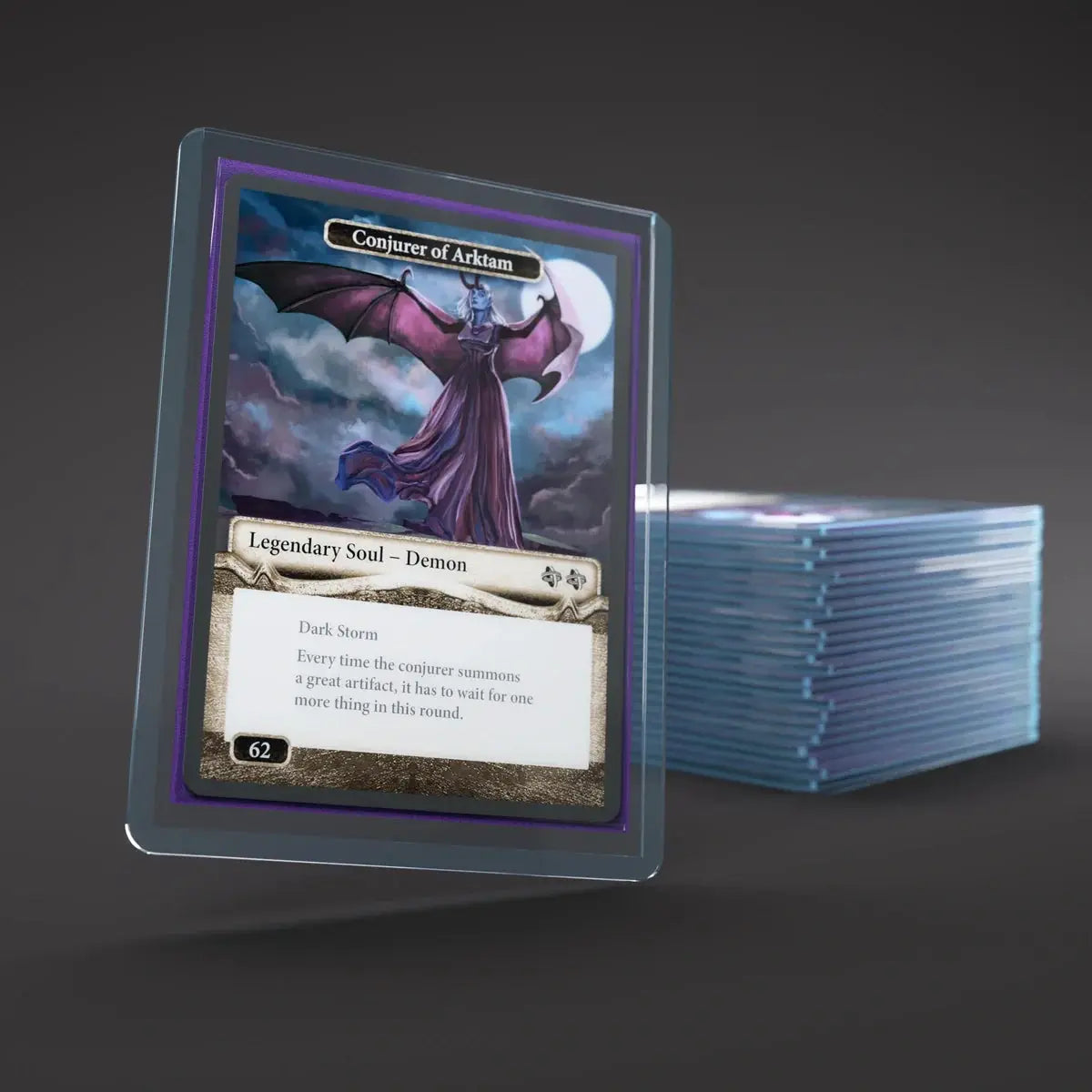 GameGenic premium toploading Exo-Shields for trading cards, featuring durable plastic and secure fit for card protection.