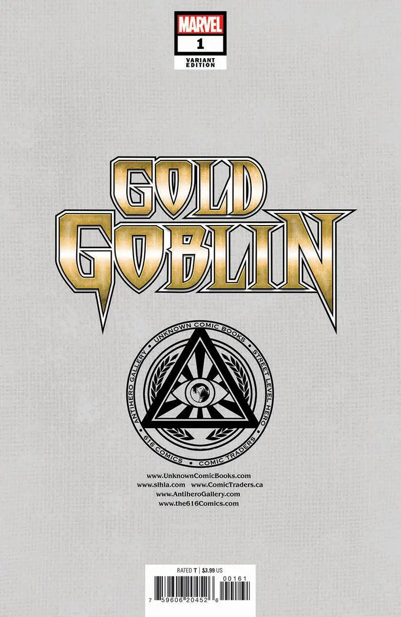 Gold Goblin #1 Unknown Comics Alan Quah Exclusive Virgin Var (11/16/2022) by Unknown Comic Books