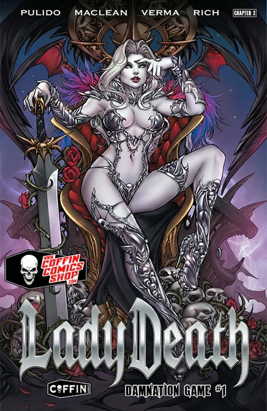 Lady Death: Damnation Game #1 (Premiere Kickstarter Edition - Silver Foil)