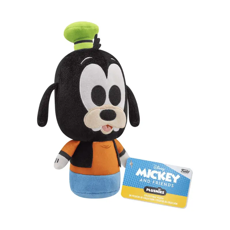 Disney Mickey and Friends Goofy plush toy by THE MIGHTY HOBBY SHOP, soft fabric stuffed character with detailed features.
