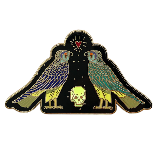 Gothic Queen - Falcon (GITD)  Pin