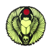 Gothic Queen - Scarab Pin (GITD) by THE MIGHTY HOBBY SHOP