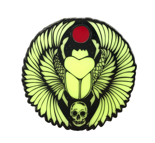 Gothic Queen - Scarab Pin (GITD)