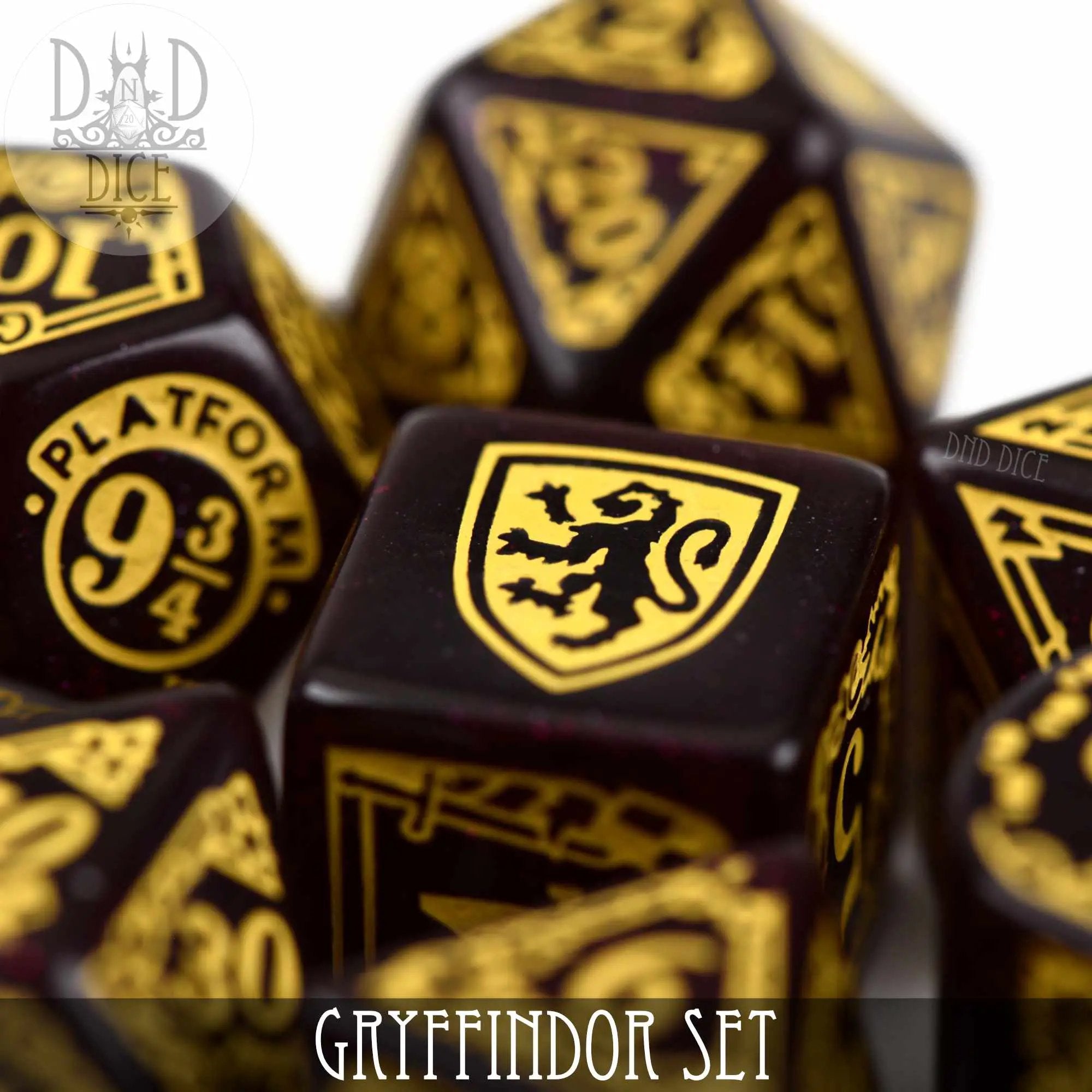 Harry Potter - Gryffindor Dice Set by DNDDICE.COM
