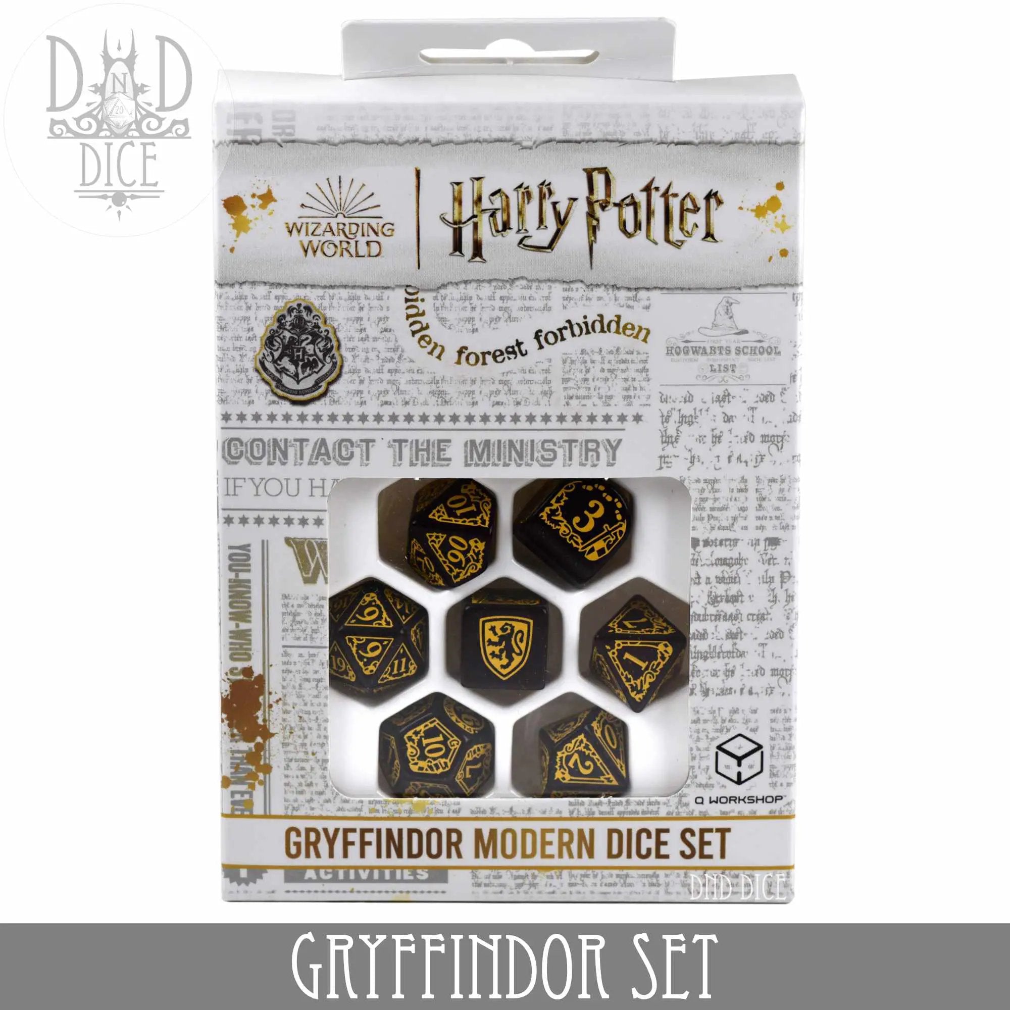 Harry Potter - Gryffindor Dice Set by DNDDICE.COM