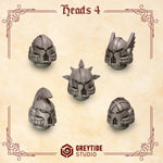 3d Printed Crimson Lords Heads #4 x10 by Greytide Studio