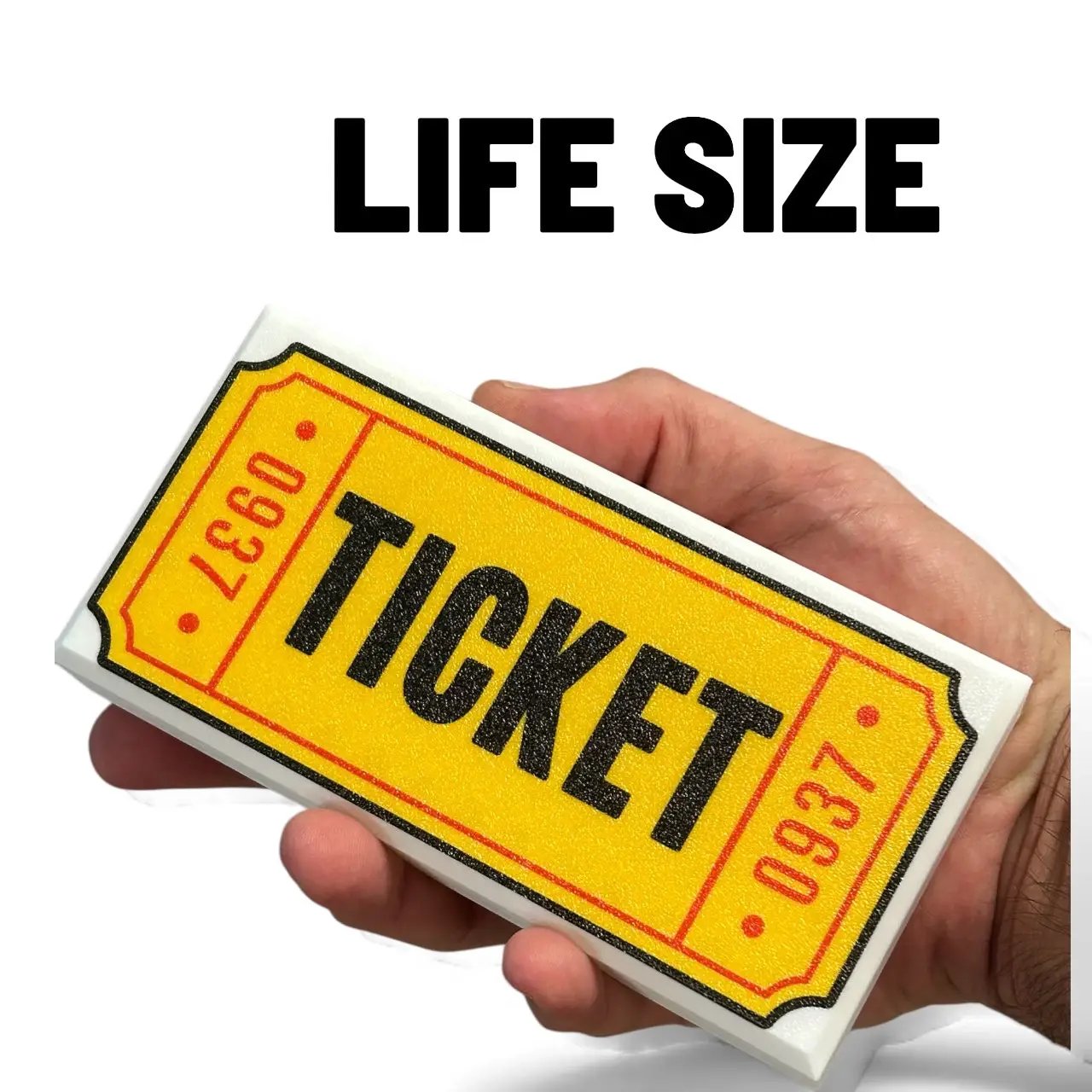 Life-Size Ticket / Cosplay by B3 Customs