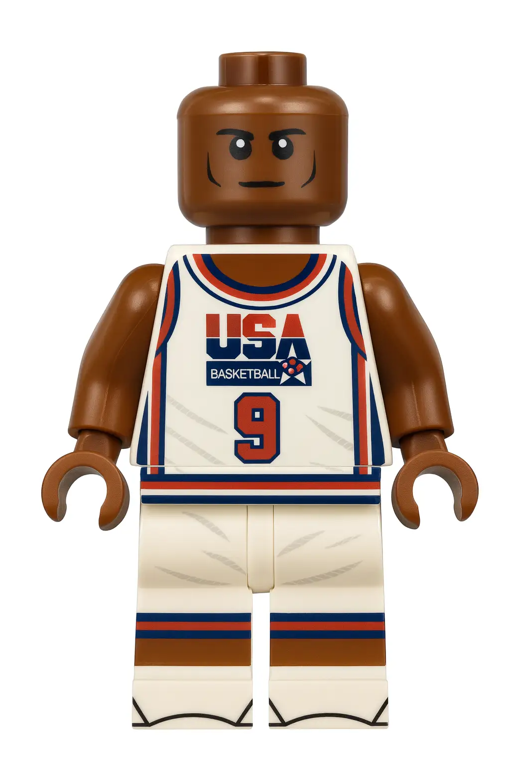 MJ #9 USA Olympics Basketball Player Minifig by B3 Customs