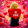 2026 Be Mine Guy Valentine's Day Minifig by B3 Customs