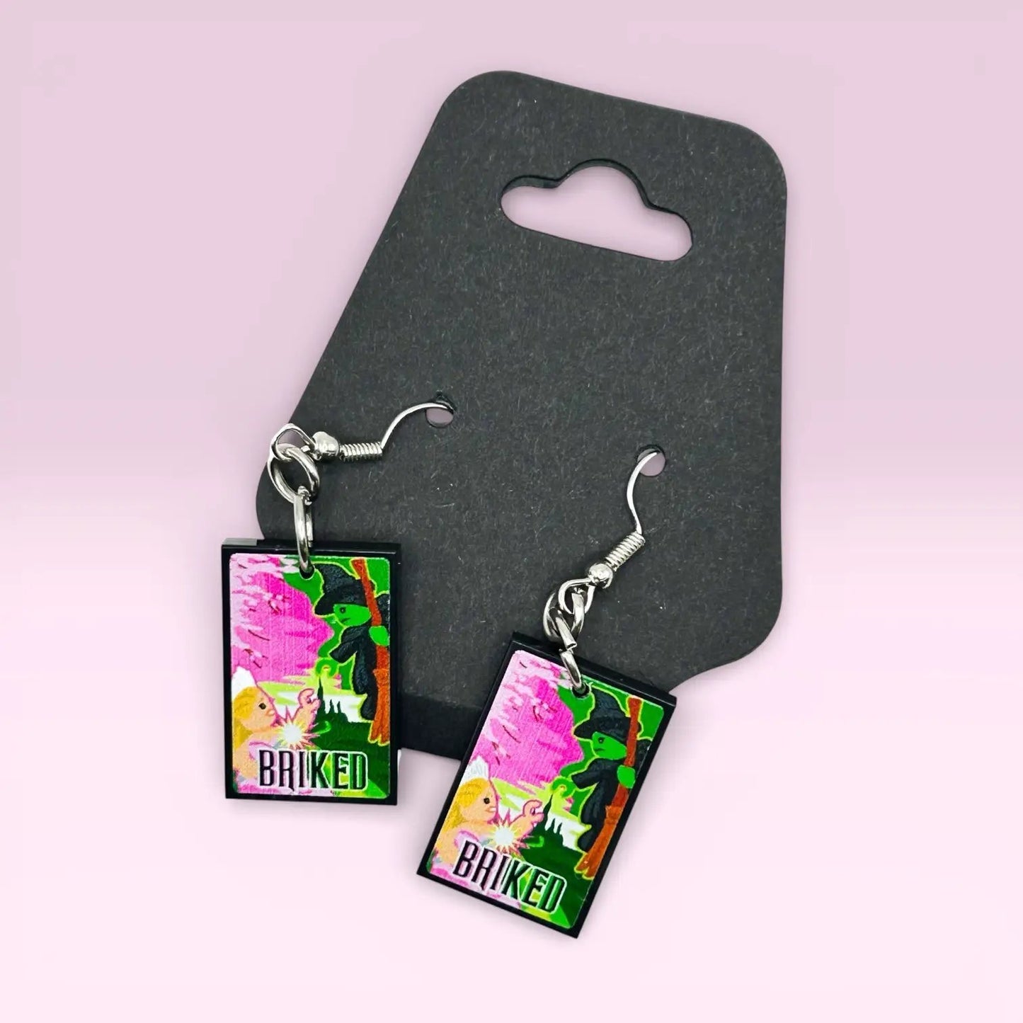 Bricked Movie Tile Earrings by B3 Customs