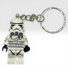 Stormtrooper minifig keychain by B3 Customs featuring a blaster shot design, with detailed plastic figure and keyring attachment.