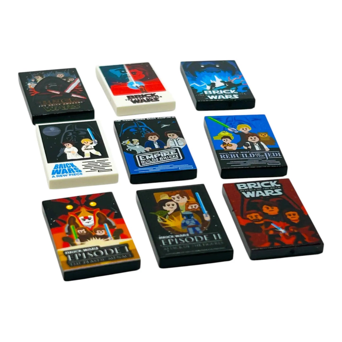 Brick Wars Movie Part Pack (9 Tiles) by B3 Customs