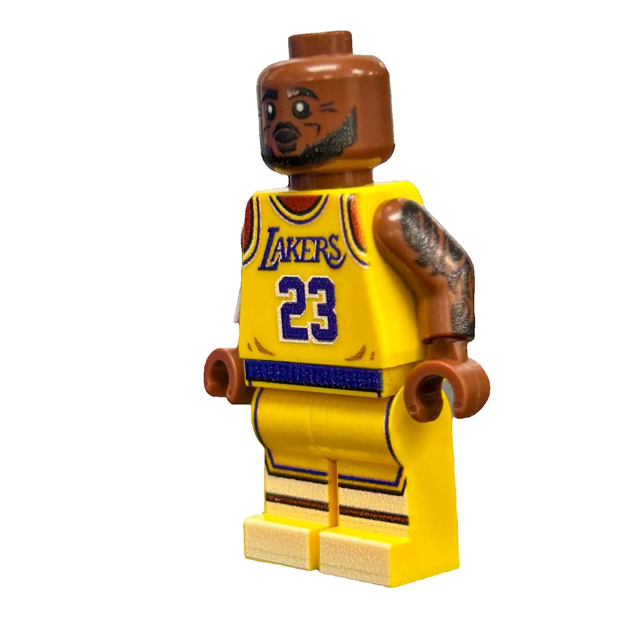 Lebron #23 LA Basketball Player Minifig by B3 Customs