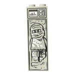 White Ninja in Carbonite (1x2x5 Brick) by B3 Customs