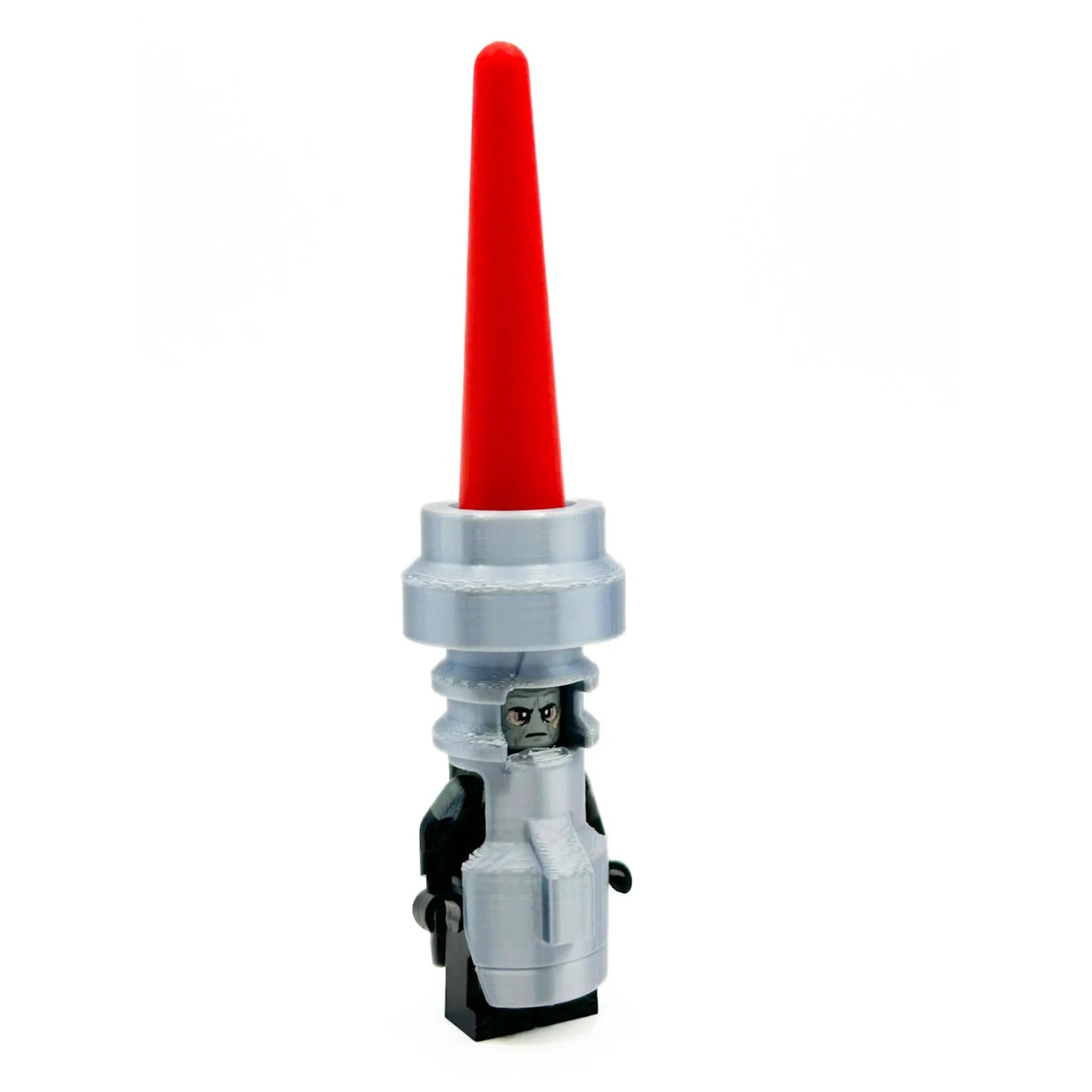 Vader minifigure from B3 Customs wearing a red blade costume, featuring detailed Star Wars character design and accessories.