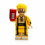 B3 Customs Social Media Boxer Minifig featuring a cartoon-style boxer with social media icons, detailed facial expression and colorful clothing.