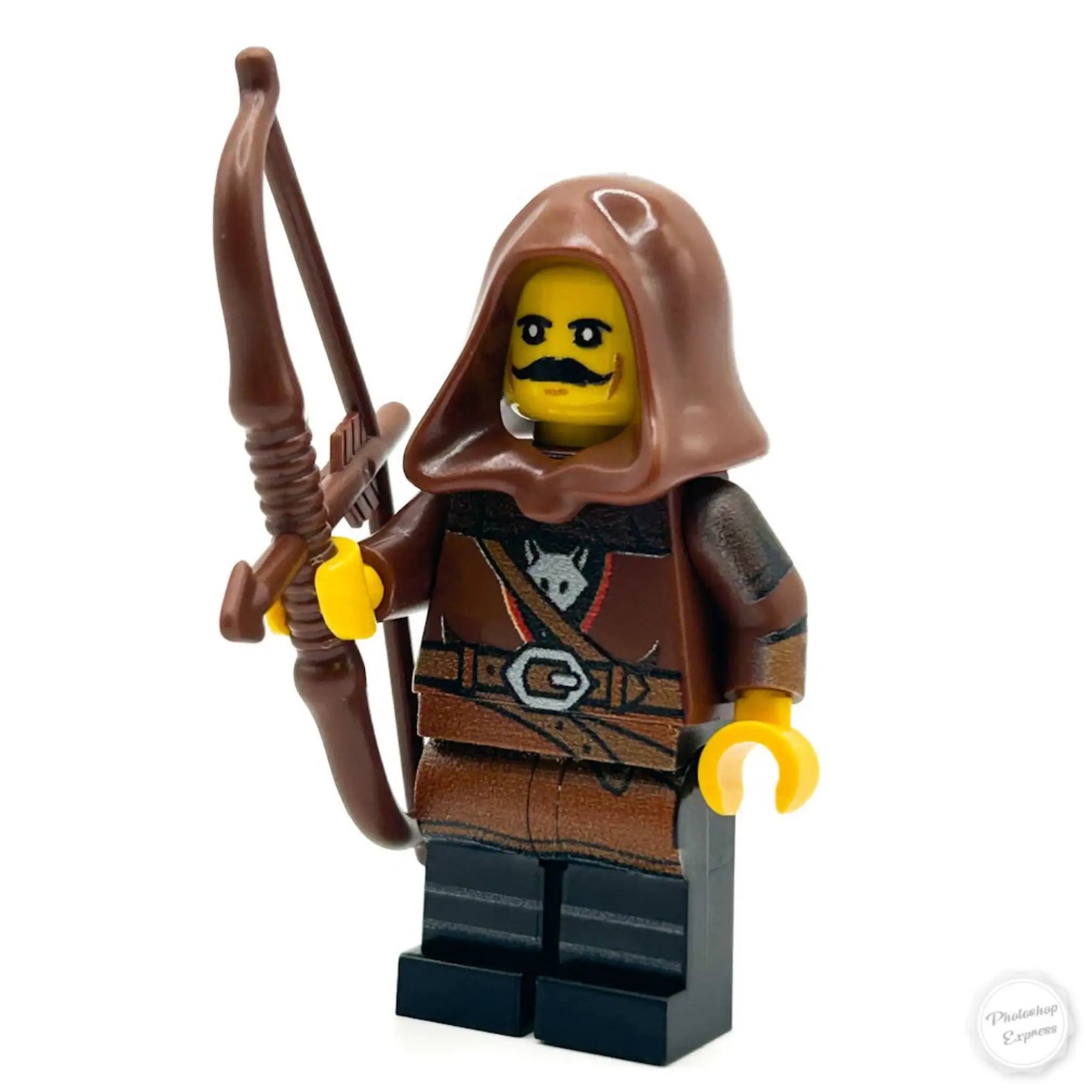 Longbow Archer - Custom Castle Wolfpack Minifigure made using LEGO parts - B3 Customs by B3 Customs
