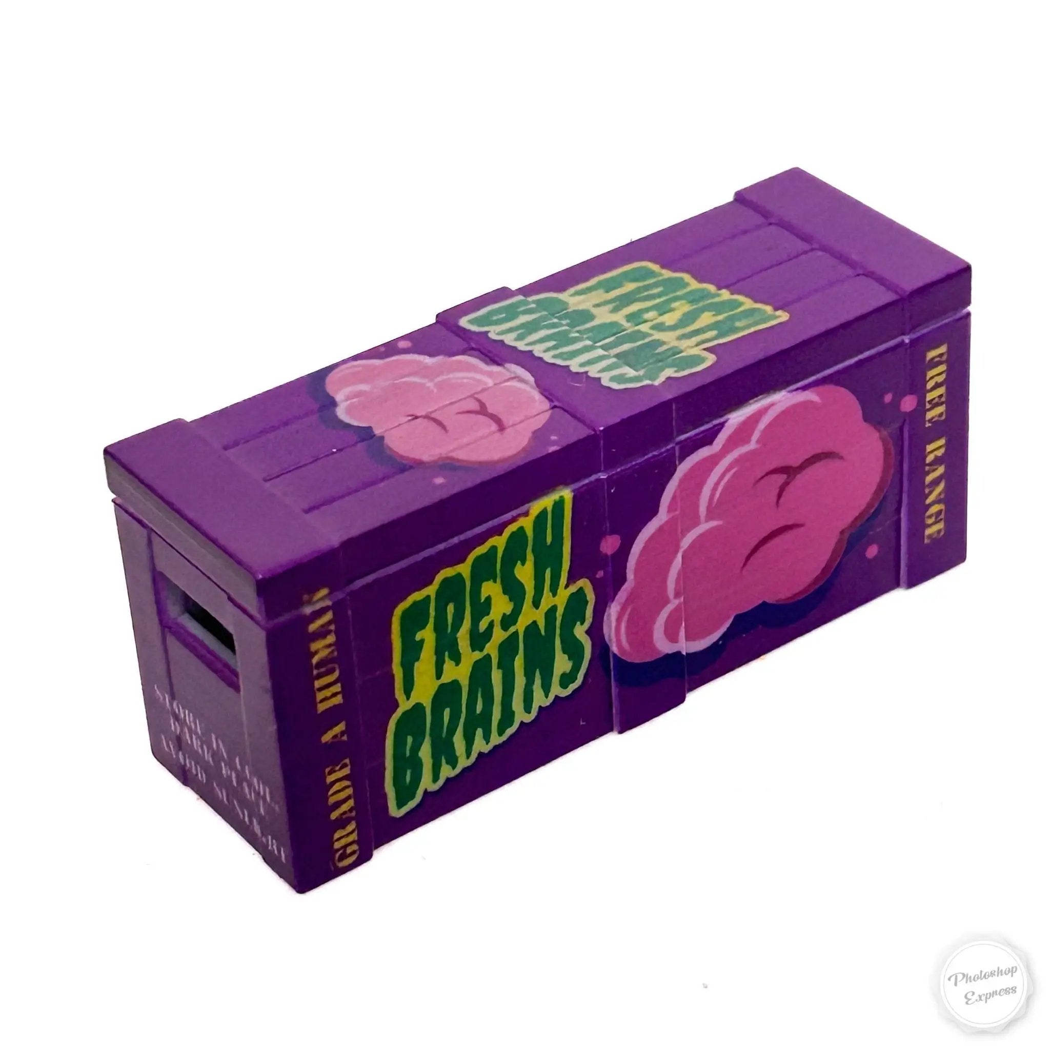 Fresh Brains Zombies BrickArms Crate - B3 Customs by B3 Customs