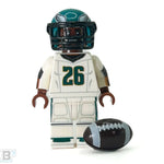 #26 RB Barkley Eagles Football Player Minifig made using LEGO parts - B3 Customs by B3 Customs