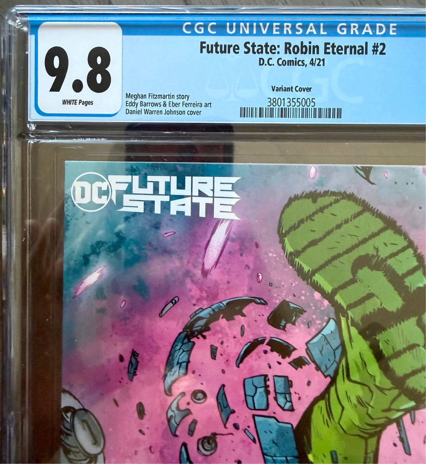Future State: Robin Eternal #2 Johnson Variant Cover CGC 9.8 NM/M 1st Print