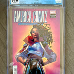 AMERICA CHAVEZ MADE IN THE USA #1 CGC 9.6 WP 1:25 Torque Variant 1st App Marvel