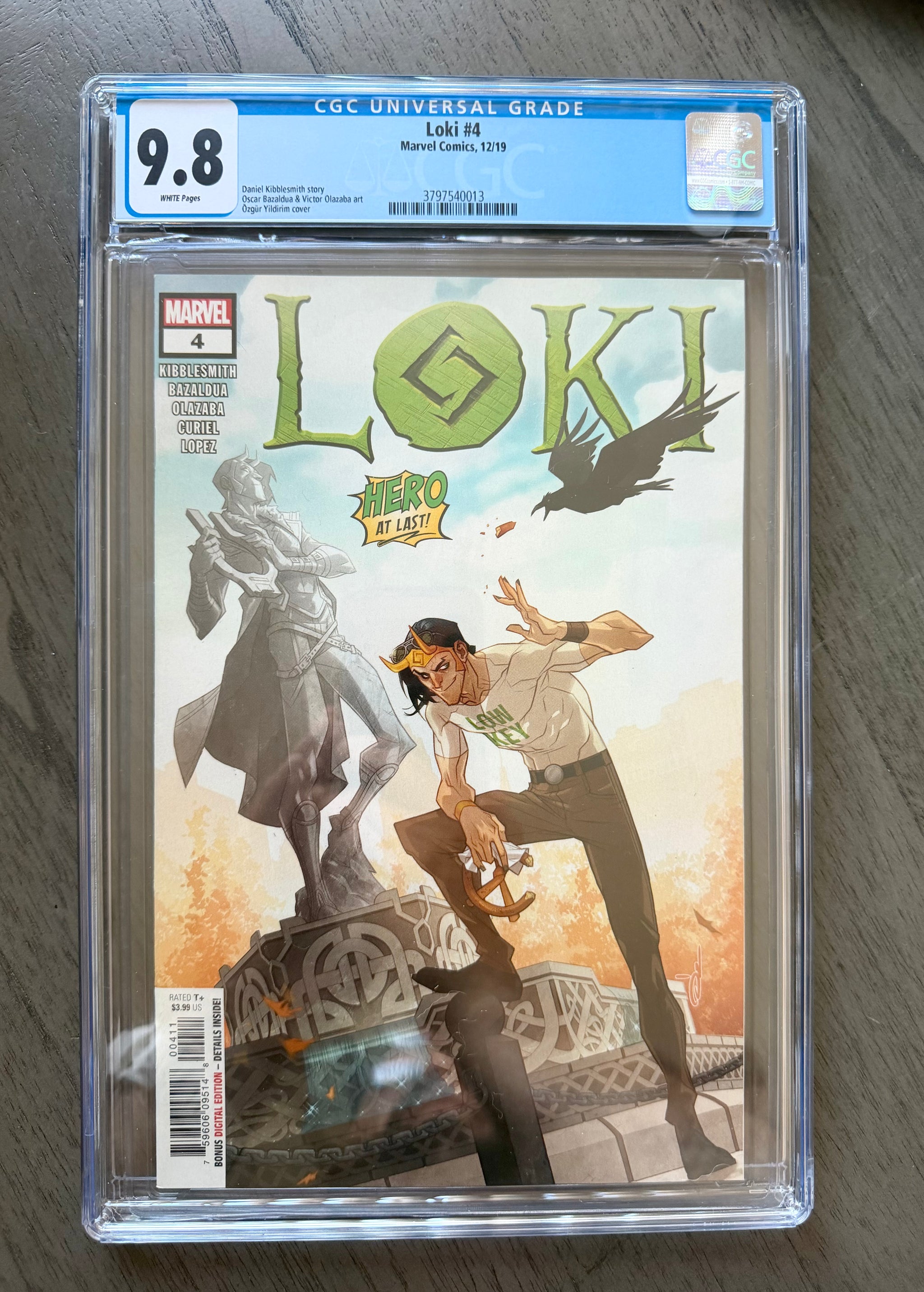 LOKI #4 CGC 9.8 WP Cover A Ozgur Yildirim Marvel 2019 Kibblesmith Thor