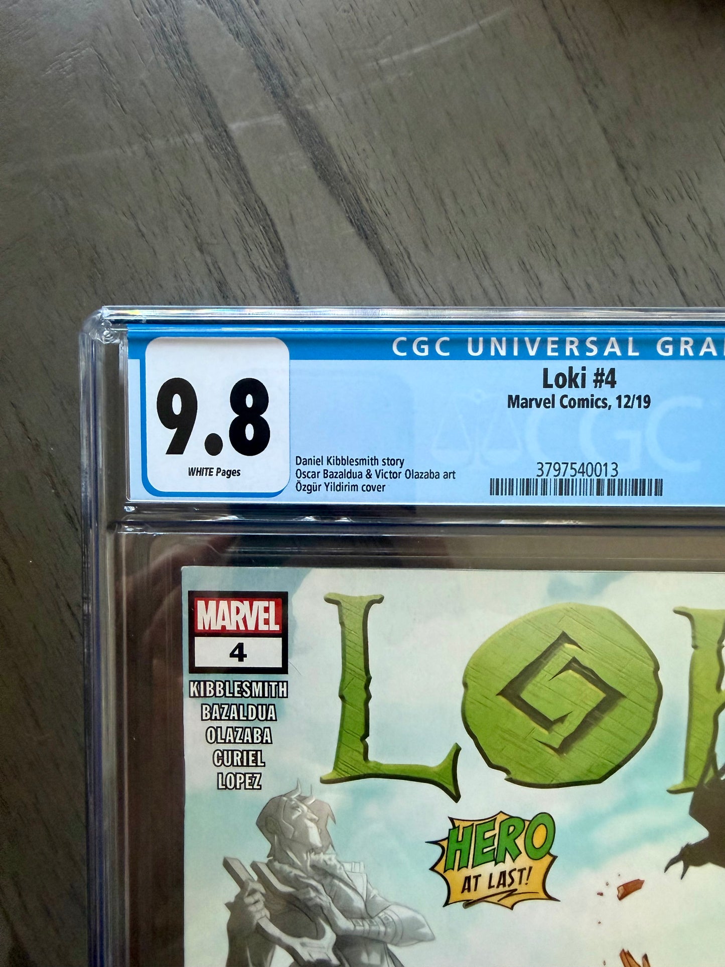 LOKI #4 CGC 9.8 WP Cover A Ozgur Yildirim Marvel 2019 Kibblesmith Thor